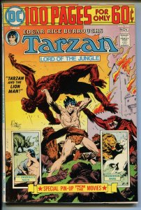 TARZAN #233 1974-DC-EDGAR RICE BURROUGHS-GIANT ISSUE-JOE KUBERT JUNGLE ART-vf