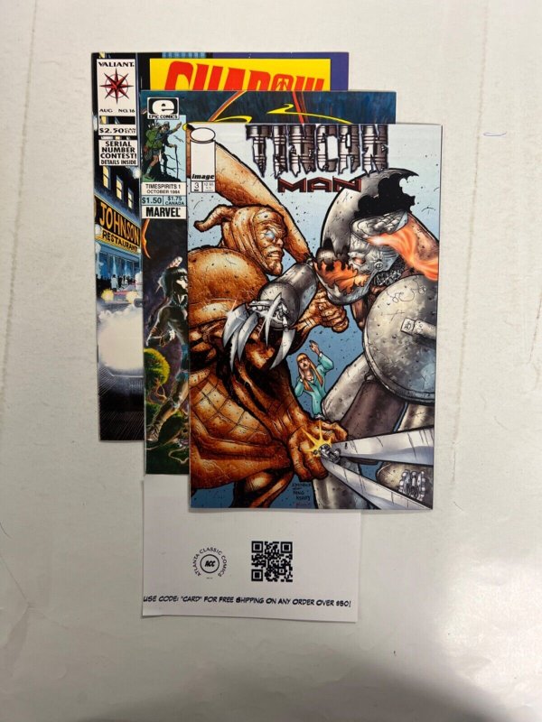 3 Indie Comics Shadow # 16 + Time Spirits # 1 + Tincan Man # 3 59 JS70