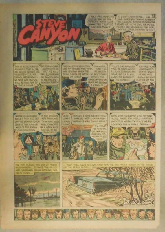 (52) Steve Canyon Sundays by Milton Caniff  from 1958 Complete Year ! Tabloid