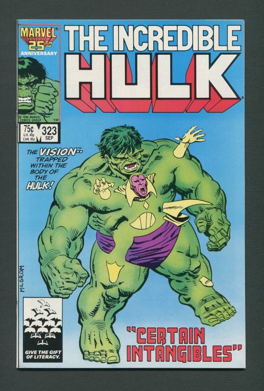 Incredible Hulk #323 /  9.4 NM  September 1986