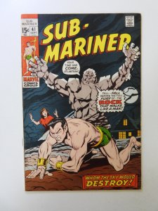 Sub-Mariner #41 (1971) FN- condition