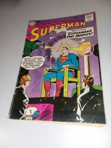 Superman #126 dc comics 1959 early silver age scifi cover lost identity vintg