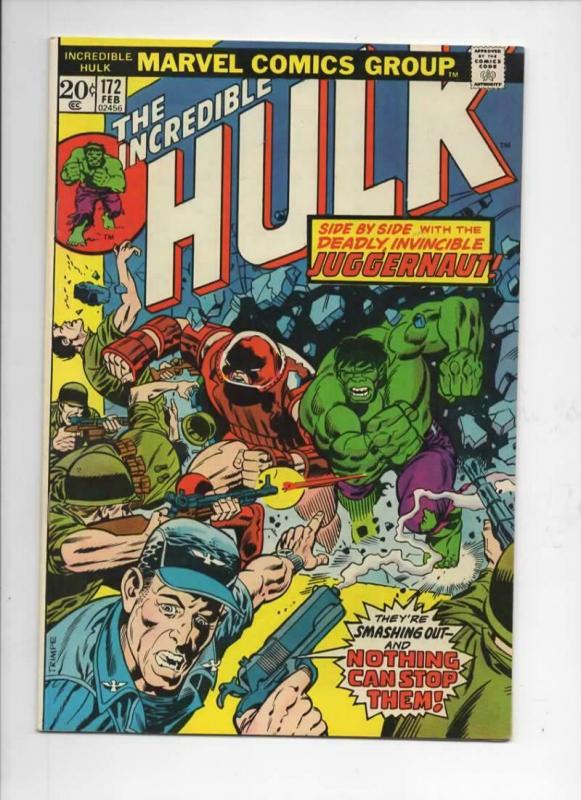 HULK #172, VF+, Juggernaut, Marvel, 1968 1974, Incredible, more in store