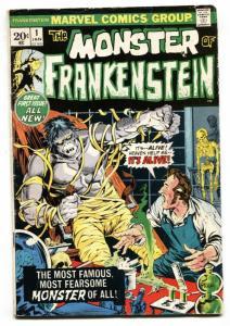 Monster of Frankenstein #1 1973- Marvel Horror- Ploog VG