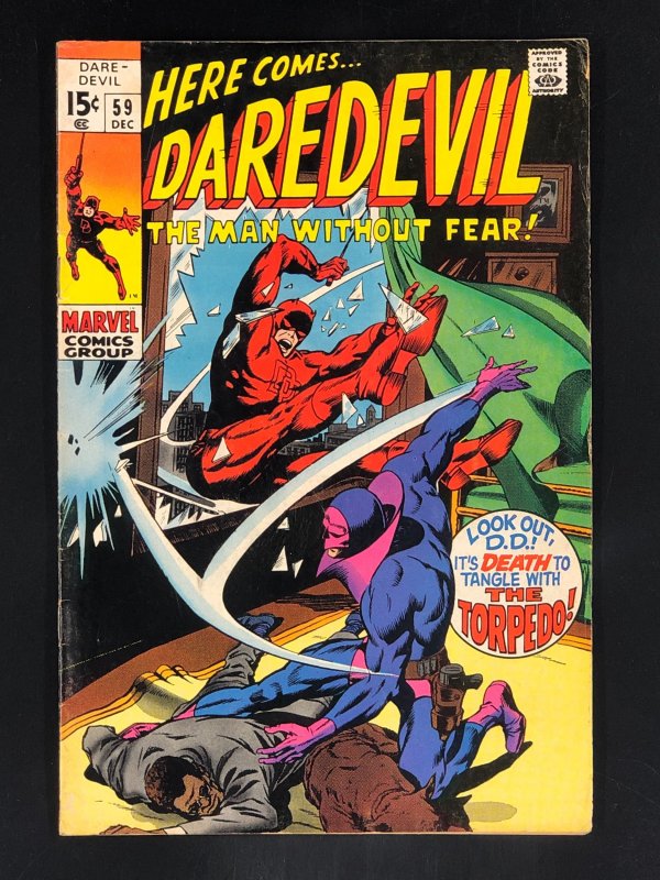 Daredevil #59 (1969) 1st Appearance and Death of Torpedo