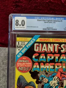 GIANT-SIZE CAPTAIN AMERICA #1 - CGC 8.0  - GIL KANE MIKE ESPOSITO COVER