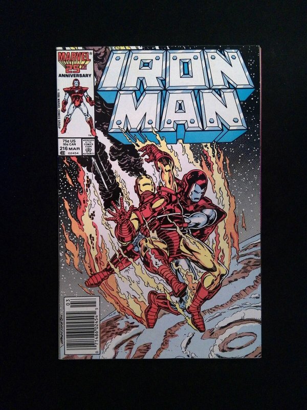 Iron Man #216  MARVEL Comics 1987 VF/NM NEWSSTAND