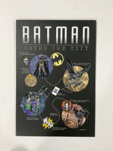 Batman Saves The City wood wall art plaque 13x19 DC Comics