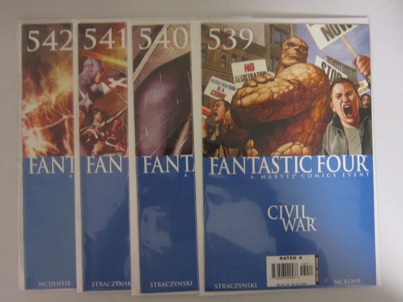 Fantastic Four (1998 3rd Series) #539-542 Set - 8.0 VF - 2006