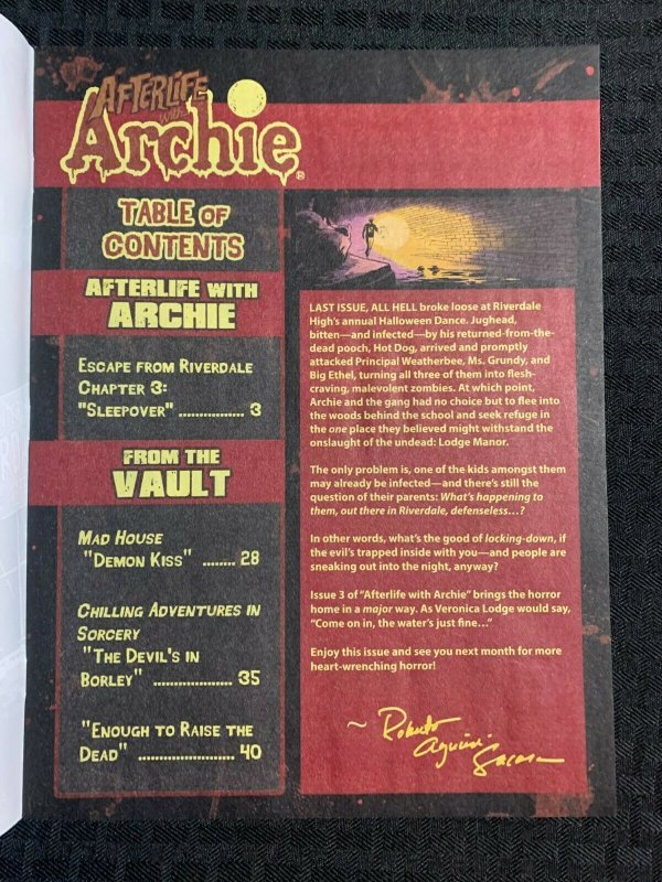 2014 AFTERLIFE WITH ARCHIE #3 VF- 7.5 Variant Cover