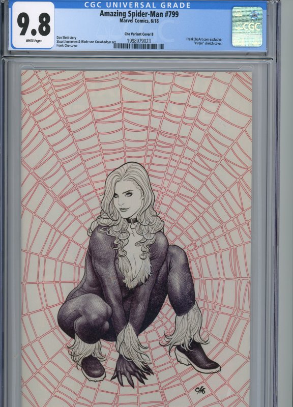 Amazing Spider-Man 799 CGC  Frank Cho Virgin Black Cat Variant! | Comic  Books - Modern Age, Marvel, Spider-Man, Superhero / HipComic