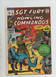 Sgt Fury And His Howling Commandos #86 - Germ Warfare! - (Grade 4.0) 1971