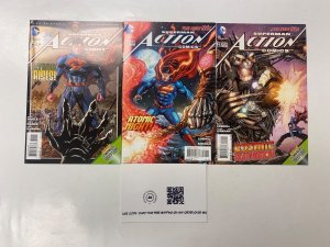 3 Superman Action Comics DC comic books #21 22 23 14 KM8