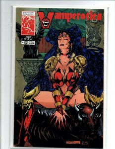 Vamperotica #4 - 1st Print - Kirk Lindo - sexy vampire girl - VF/NM