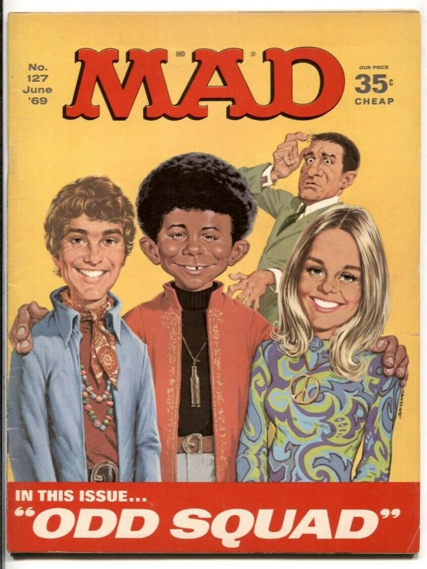 Mad Magazine #127 1969-Mod Squad parody cover FN