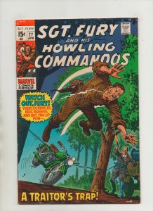 Sgt Fury & His Howling Commandos #77 - Traitor's Trap - (Grade 6.5) 1970