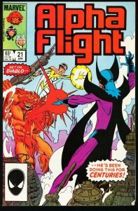Alpha Flight--#21--1985--COMIC BOOK--Marvel--NM