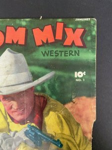 Tom Mix Western 1 GD+ (Fawcett Jan. 1948)