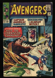 Avengers #18 VG+ 4.5 Marvel Comics Thor Captain America