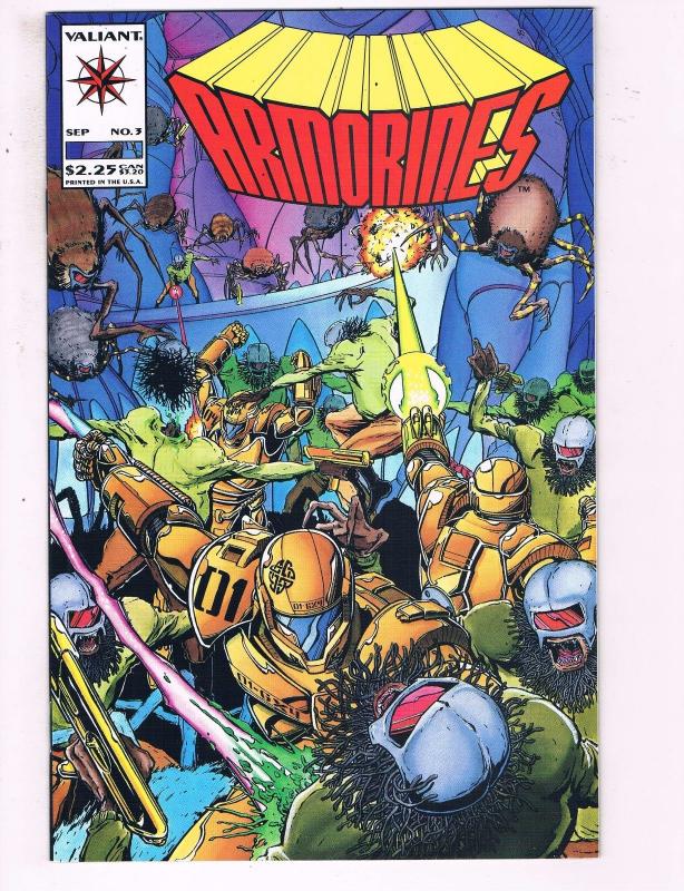 Lot Of 7 Armorines Valiant Comic Books # 1 2 3 4 5 6 7 Modern Age Series J25