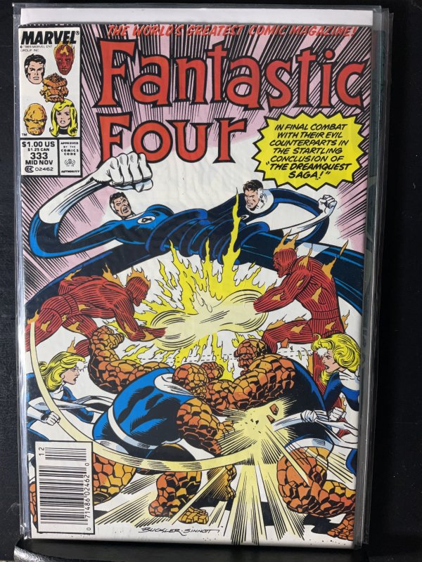 Fantastic Four #333 Newsstand Edition (1989)