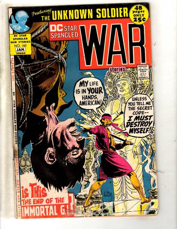 DC Star Spangled War Stories # 160 GD Comic Book Joe Kubert Unknown Soldier JL7