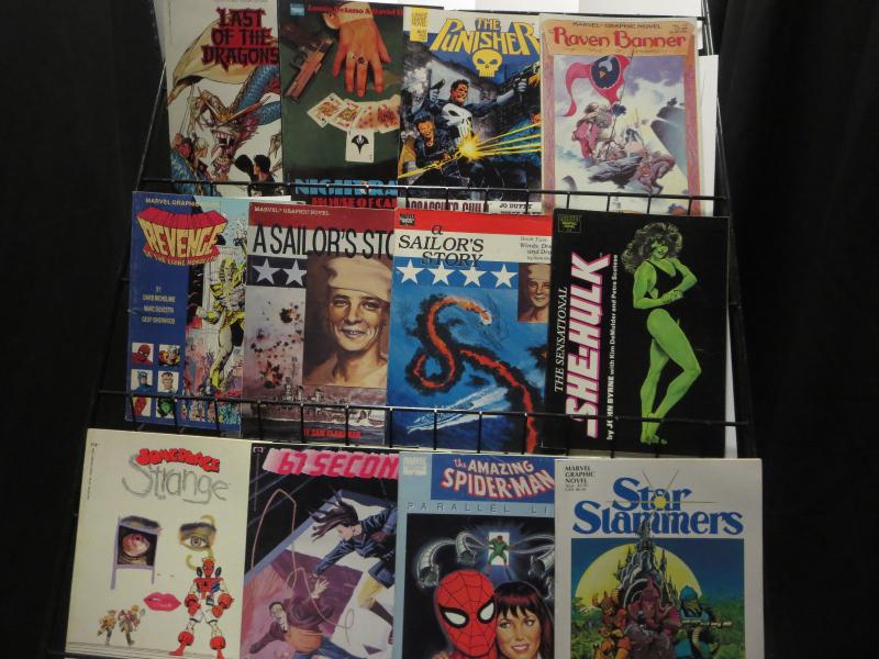 Marvel Graphic Novels 21 diff Spider-Man Cloak/Dagger Iron Man She Hulk Fine/F+