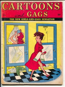 Cartoons and Gags 8/1961-Marvel-spicy cartoons & jokes-mermaid-G