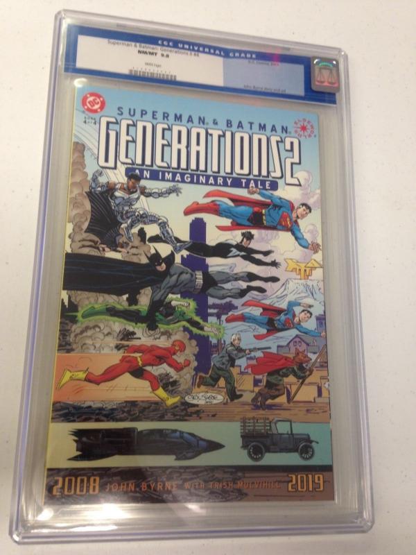 Superman & Batman: Generations II #4 CGC 9.8 Old label (Case Cracked)