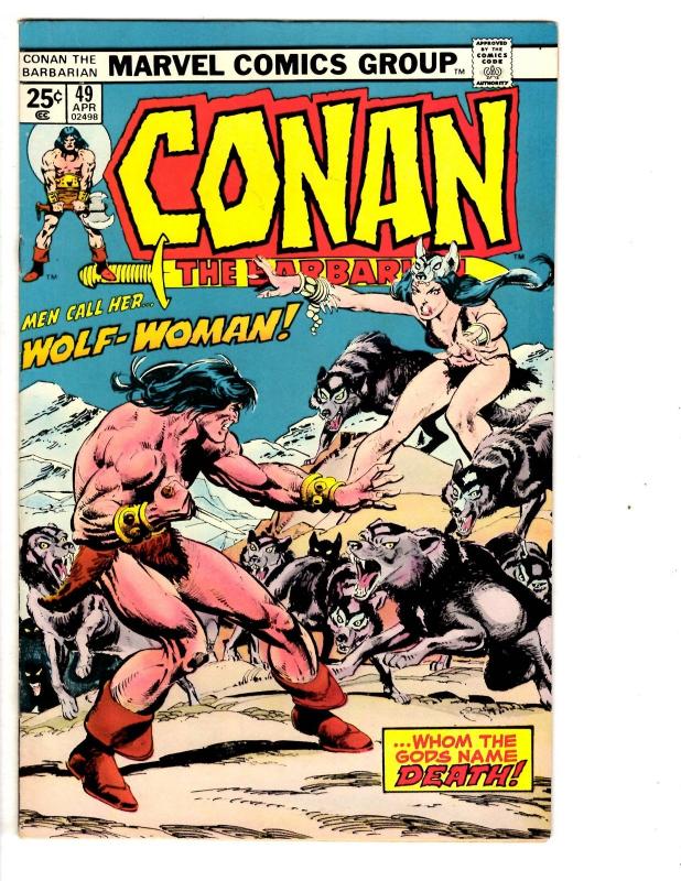 5 Conan the Barbarian Marvel Comic Books # 45 46 47 48 49 Red Sonja Buscema CB4