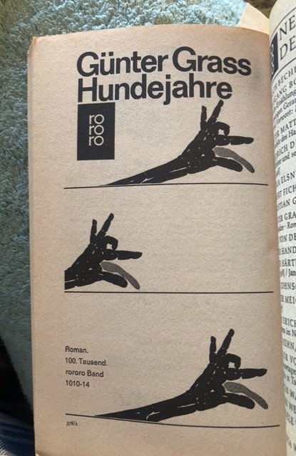 Gunter grass,1969, cat and mouse,German paperback