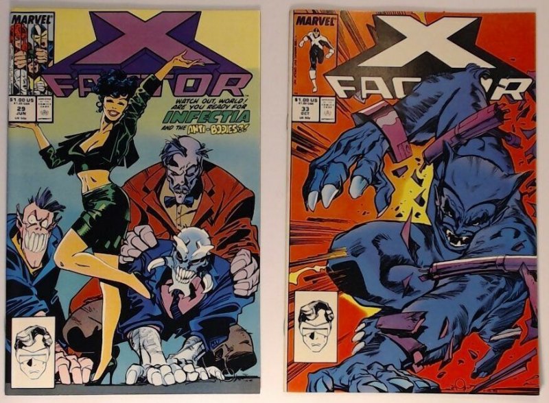 Lot of 10 X-Factor Comic Books (Marvel) Great Condition, Fast Shipping
