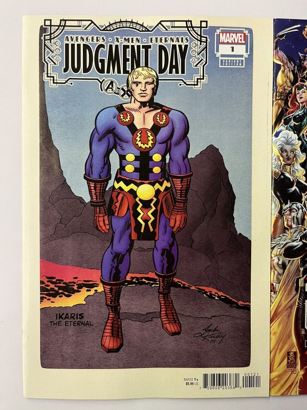 AXE JUDGMENT DAY #1 CVR A + 1:50 JACK KIRBY MARVEL 2022 IN-HAND PROSHIPPER