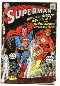 SUPERMAN #199 1967-DC COMICS FLASH race issue-incomplete