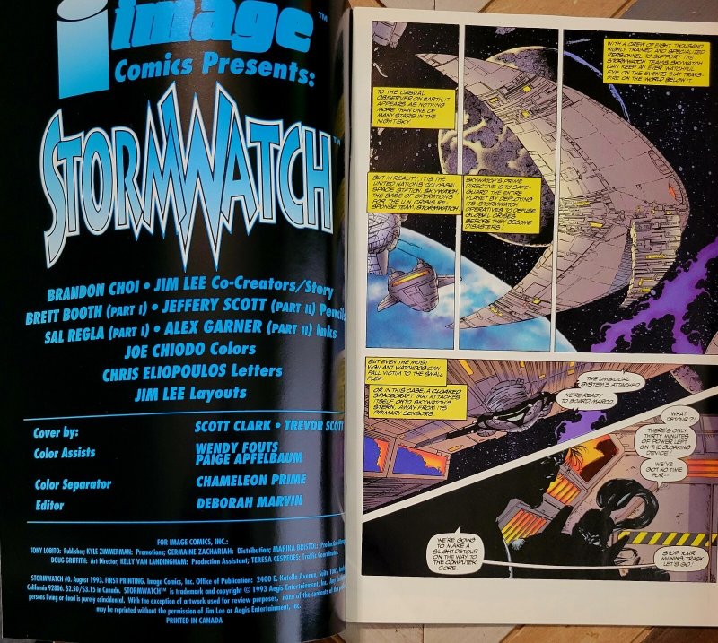 Lot of 2: Stormwatch #0-1 (Image 1992) Key Many 1st Apps, Trading Cards! Jim Lee