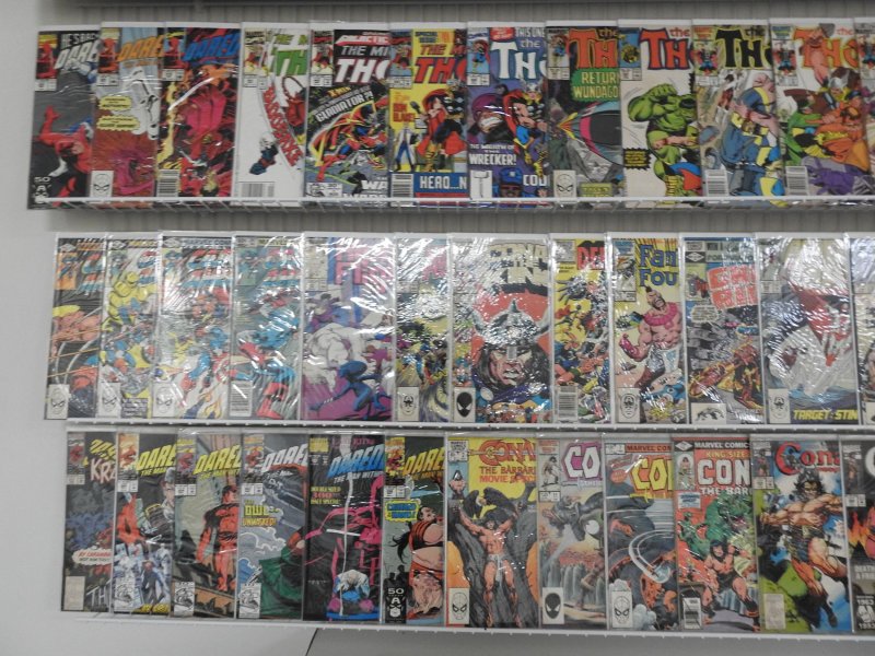 Huge Lot 130+ Comics W/ Avengers, Thor, Daredevil+ Avg Fine Condition!