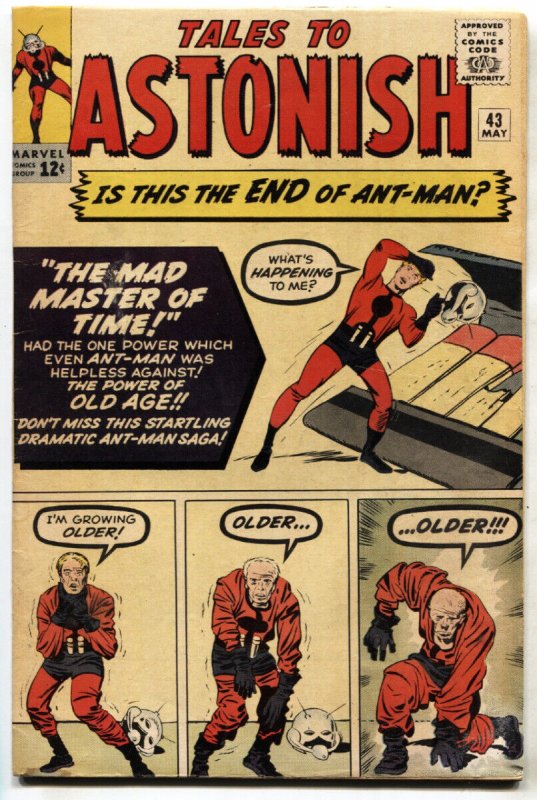 TALES TO ASTONISH #43--comic book--ANT-MAN--DITKO ART--VG