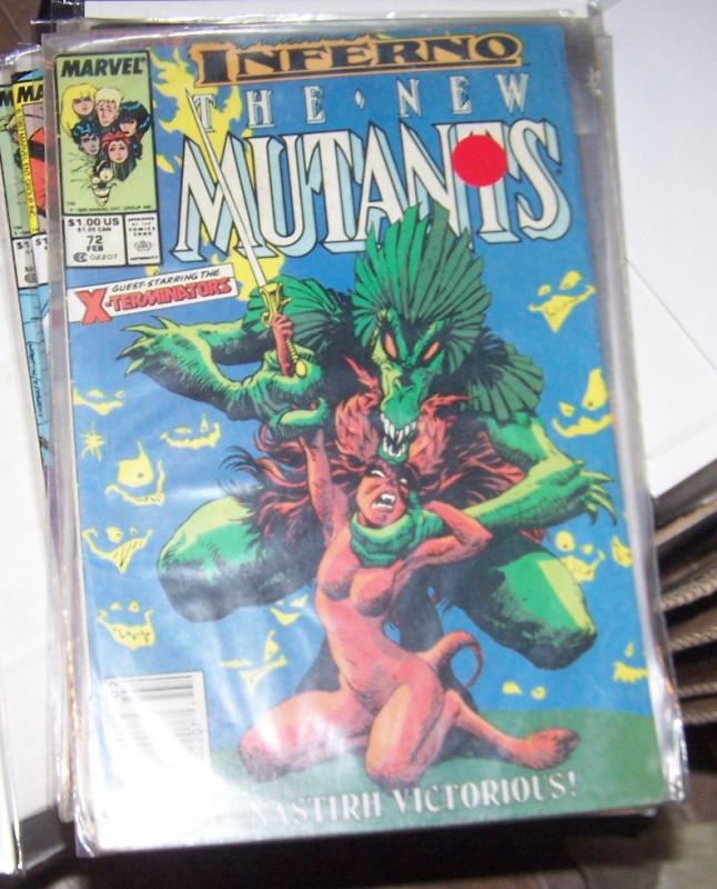 NEW MUTANTS  # 72  1988   INFERNO MAGIK LIMBO DEMONS XMEN NASTIRH