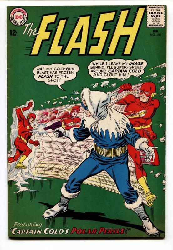 FLASH #150 comic book 1965-DC COMICS-CAPTAIN COLD vg/fn