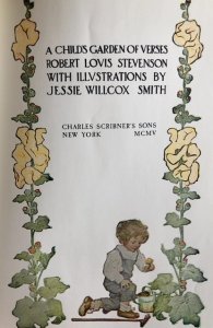 A child’s garden of verses-Stevenson,1905,exc.like new cond.