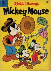Mickey Mouse (Walt Disney's) #47 GD ; Dell | low grade comic April 1956 Tuba