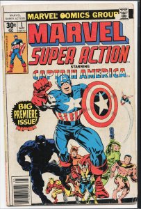 Marvel Super Action #1 (1977) Captain America [Key Issue]