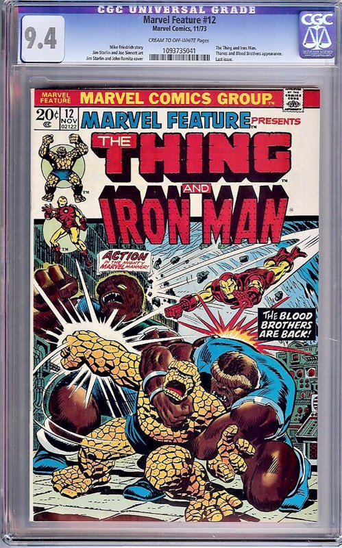 Marvel Feature #12 CGC (Marvel, 1973) NM 9.4