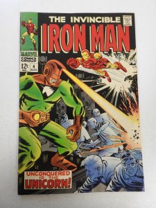 Iron Man #4 (1968) VG Condition moisture stains