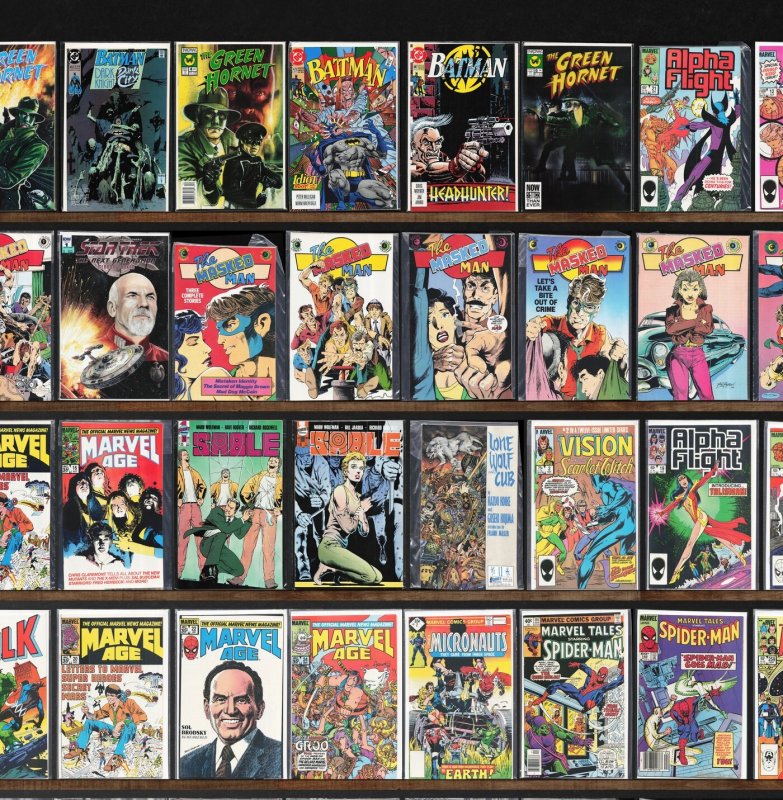 Huge Lot 150+ Comics with Marvel Age, Jon Sable, Freelance, Batman & More!