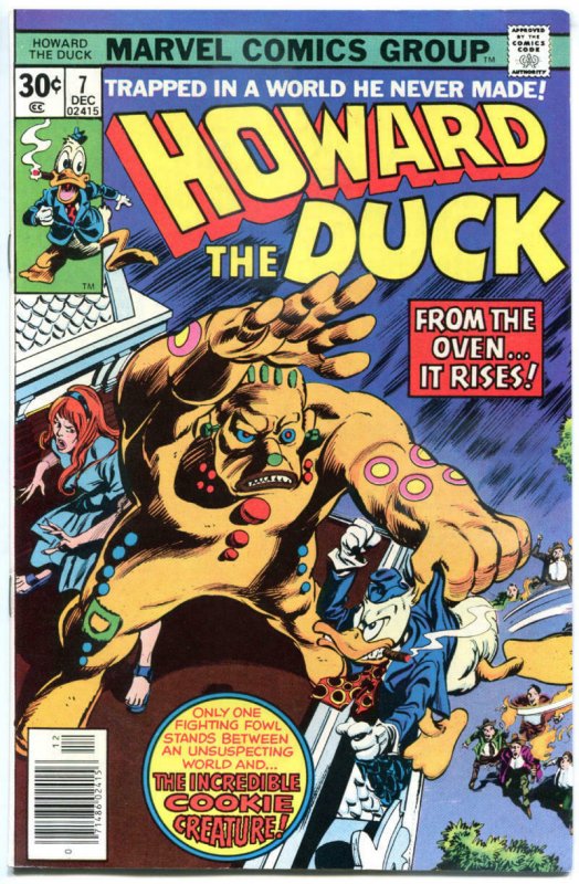 HOWARD THE DUCK #7, NM-, Gerber, Gene Colan, Cookie monster, 1976, Bronze age