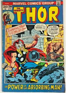 THOR#206 VG/FN 1972 MARVEL BRONZE AGE COMICS