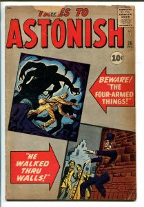 TALES TO ASTONISH #26 1961-MARVEL-PRE ANT-MAN-PRE-SUPER HERO-good/vg