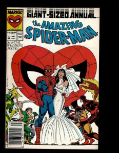 Amazing Spider-Man ANNUAL # 21 NM Marvel Comic Book Wedding Mary Jane GB4