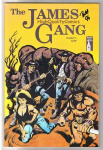 JAMES GANG #1, VF, Cavewoman, Signed by Budd Root, 1993, w/ LTD Print